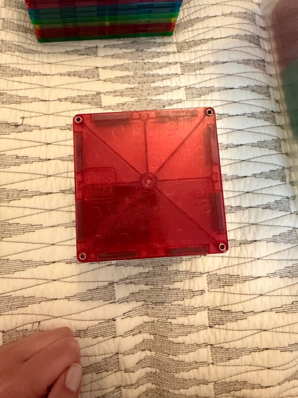 Set of 20 magnatile squares